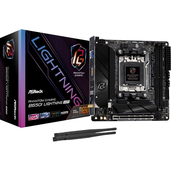 ASRock B650I Lightning WiFi ITX Motherboard for AMD Socket AM5 CPUs